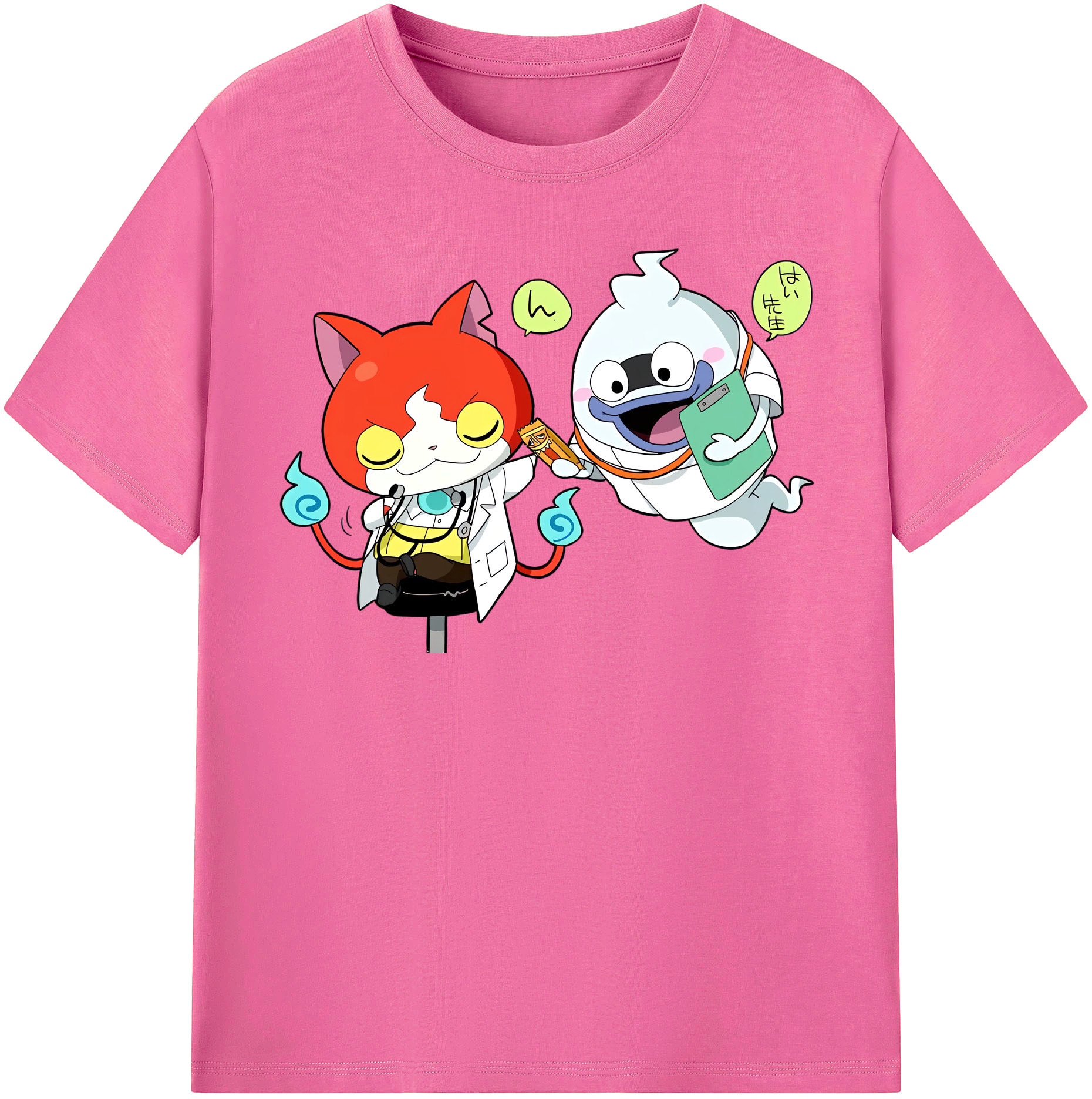 （画像用） 妖怪ウォッチ Yo-kai Watch レディースカジュアルプリントTシャツ（綿100％）